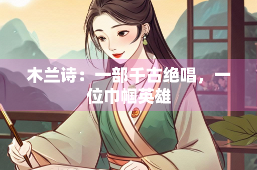 木兰诗：一部千古绝唱，一位巾帼英雄