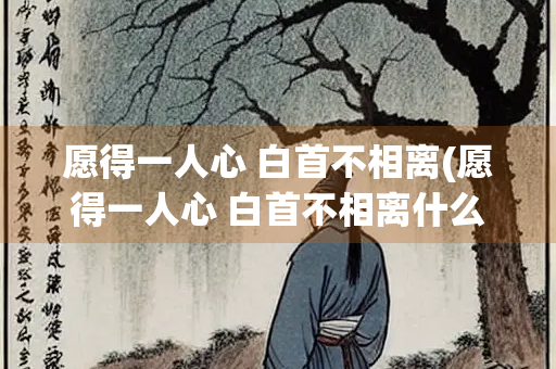 愿得一人心 白首不相离(愿得一人心 白首不相离什么意思)
