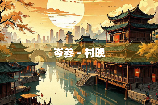 岑参 - 村晚