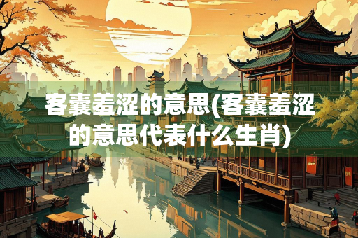 客囊羞涩的意思(客囊羞涩的意思代表什么生肖)