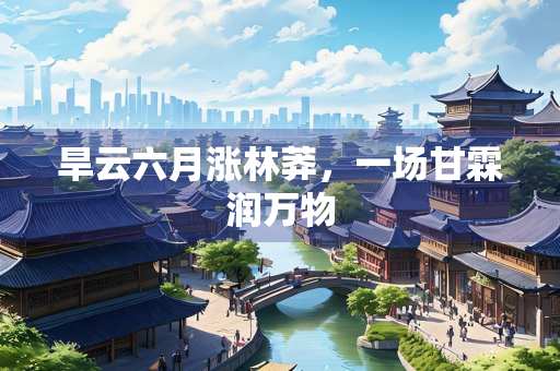 旱云六月涨林莽，一场甘霖润万物