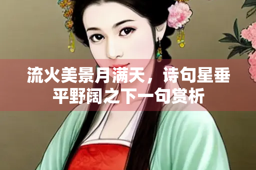 流火美景月满天，诗句星垂平野阔之下一句赏析