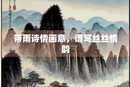 带雨诗情画意，谱写丝丝情韵