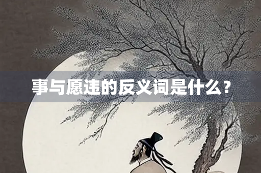 事与愿违的反义词是什么？