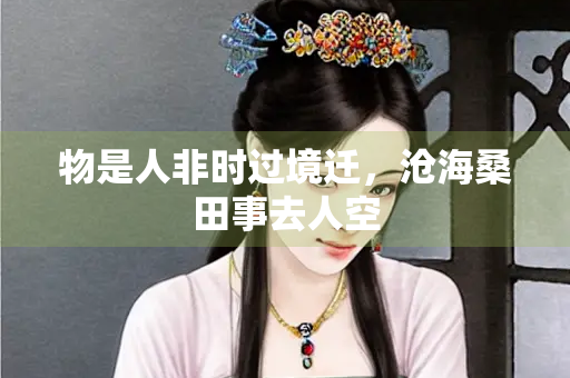 物是人非时过境迁，沧海桑田事去人空