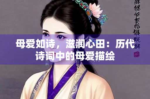 母爱如诗，滋润心田：历代诗词中的母爱描绘