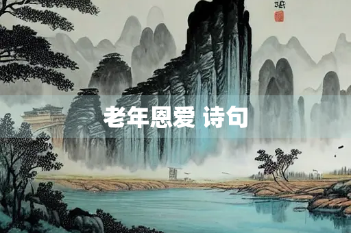 老年恩爱 诗句
