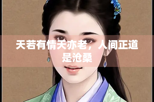 天若有情天亦老，人间正道是沧桑