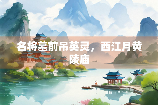 名将墓前吊英灵，西江月黄陵庙