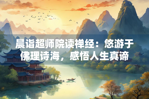 晨诣超师院读禅经：悠游于佛理诗海，感悟人生真谛