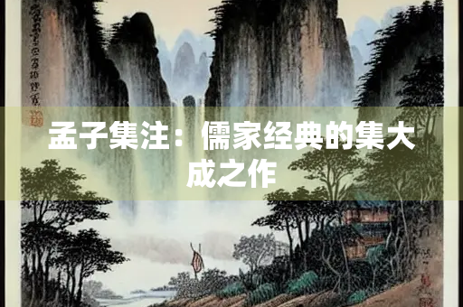 孟子集注：儒家经典的集大成之作