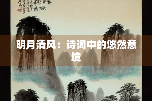 明月清风：诗词中的悠然意境