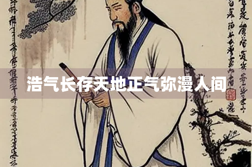 浩气长存天地正气弥漫人间