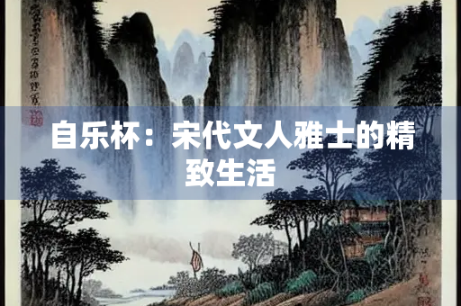 自乐杯：宋代文人雅士的精致生活