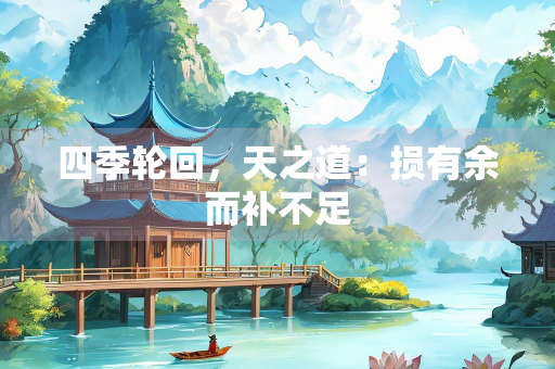 四季轮回，天之道：损有余而补不足