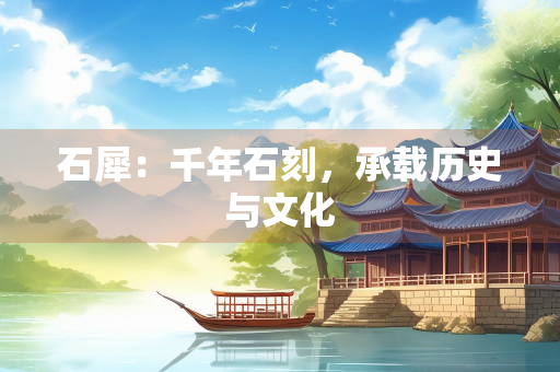 石犀：千年石刻，承载历史与文化