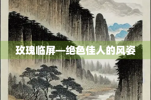 玫瑰临屏—绝色佳人的风姿