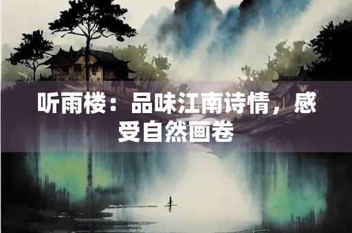 听雨楼：品味江南诗情，感受自然画卷