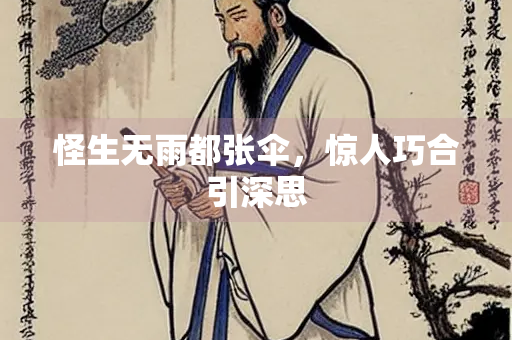 怪生无雨都张伞，惊人巧合引深思