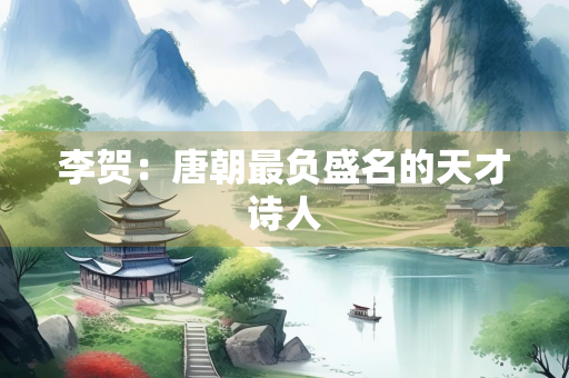 李贺：唐朝最负盛名的天才诗人