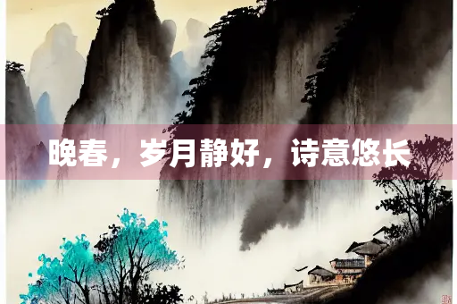 晚春，岁月静好，诗意悠长