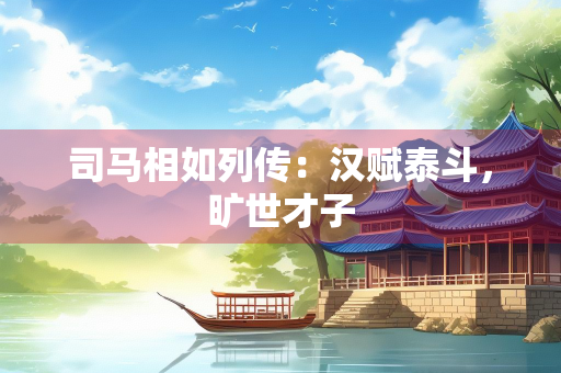 司马相如列传：汉赋泰斗，旷世才子
