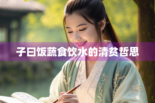 子曰饭蔬食饮水的清贫哲思