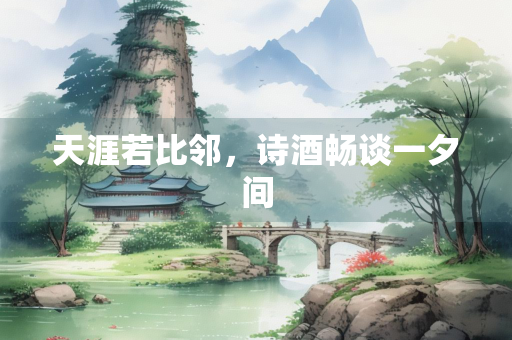天涯若比邻，诗酒畅谈一夕间