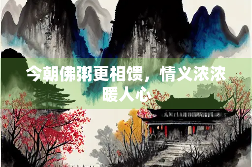 今朝佛粥更相馈，情义浓浓暖人心