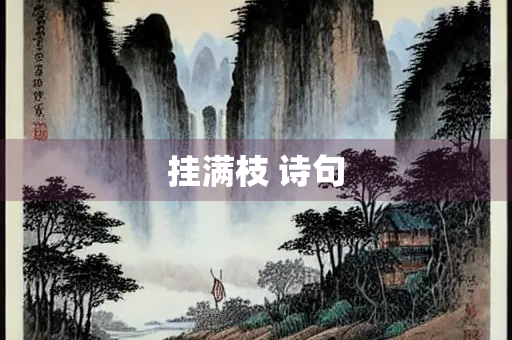 挂满枝 诗句