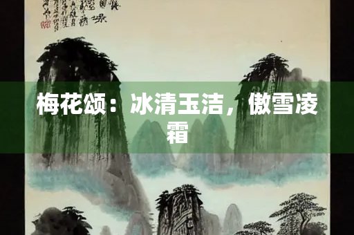梅花颂：冰清玉洁，傲雪凌霜