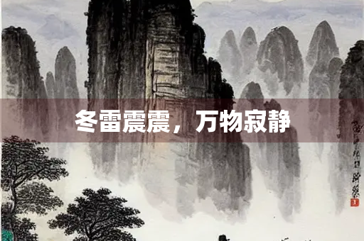 冬雷震震，万物寂静