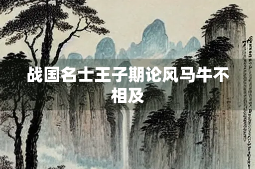 战国名士王子期论风马牛不相及