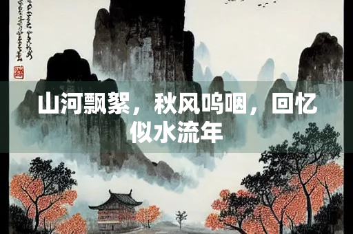 山河飘絮，秋风呜咽，回忆似水流年