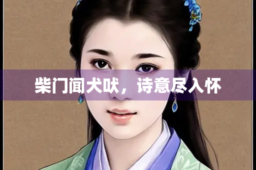 柴门闻犬吠，诗意尽入怀