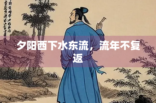 夕阳西下水东流，流年不复返