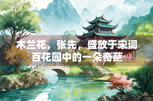 木兰花，张先，盛放于宋词百花园中的一朵奇葩