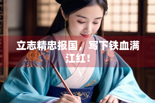 立志精忠报国，写下铁血满江红！