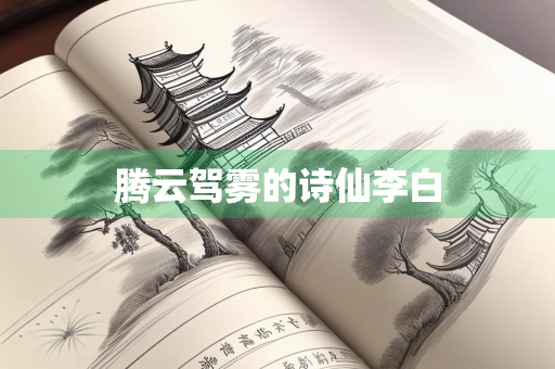 腾云驾雾的诗仙李白