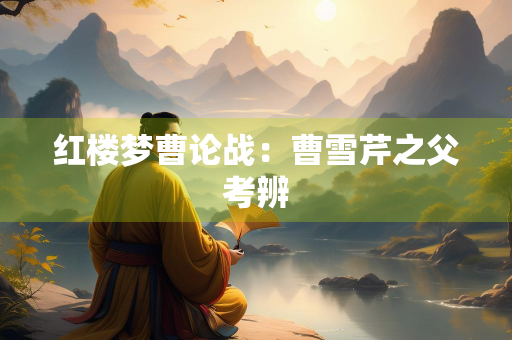 红楼梦曹论战：曹雪芹之父考辨