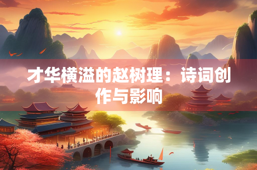 才华横溢的赵树理：诗词创作与影响