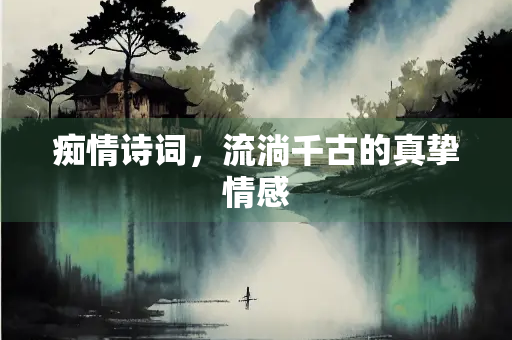 痴情诗词，流淌千古的真挚情感