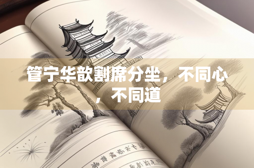管宁华歆割席分坐，不同心，不同道
