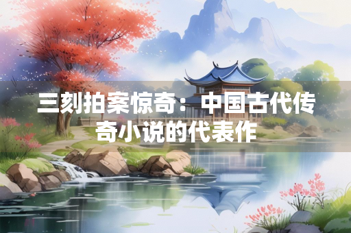 三刻拍案惊奇：中国古代传奇小说的代表作