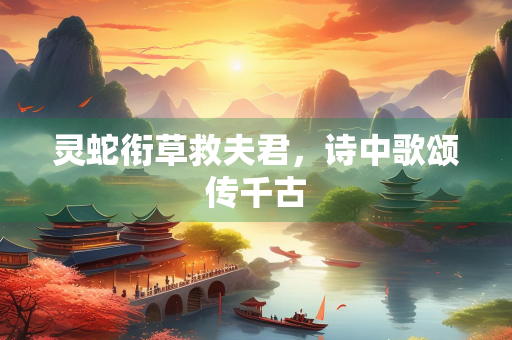 灵蛇衔草救夫君，诗中歌颂传千古