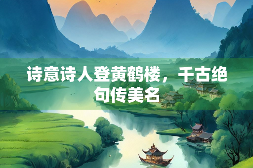诗意诗人登黄鹤楼，千古绝句传美名