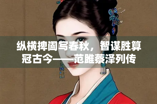 纵横捭阖写春秋，智谋胜算冠古今——范雎蔡泽列传