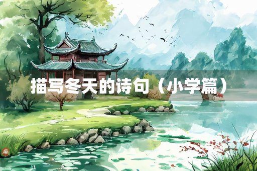 描写冬天的诗句（小学篇）
