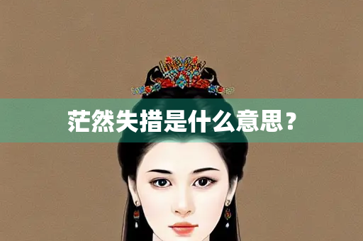 茫然失措是什么意思？