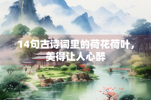 14句古诗词里的荷花荷叶，美得让人心醉